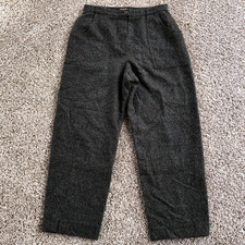 Vintage Chanel Boutique Trousers Fits (32x28) Alpaca High Rise Wide Leg Pants