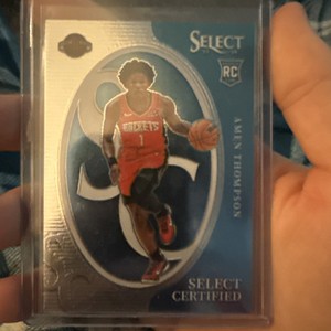 2023-24 Panini Select - Select Certified Amen Thompson #5 Silver Prizm (RC)