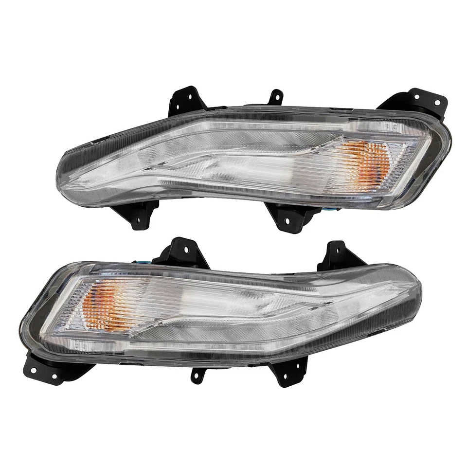 For 2019-2021 Chevrolet Malibu Front Lower Bumper Cover Black Primed w/ LED DRL Foto 3 de 4