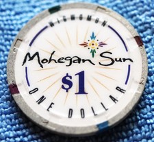 Mohegan Sun $1 Uncasville, Connecticut Casino Chip