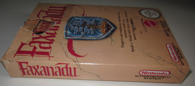 FAXANADU-NINTENDO NES-PAL-ITA-COMPLETE WITH EVERYTHING-INTERIOR GREAT-GOOD BOX