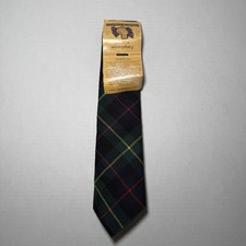 Vintage NEW NOS Ingles Buchan 100 Wool Tartan Plaid Neck Tie Made In Scotland