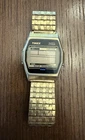 Vintage Timex Digital Quartz Lithium Chronograph Gold Tone Watch Mid Late 1980s