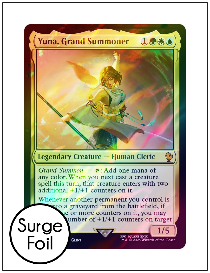 1x Yuna, Grand Summoner, Surge Foil, Final Fantasy, Magic MTG NM