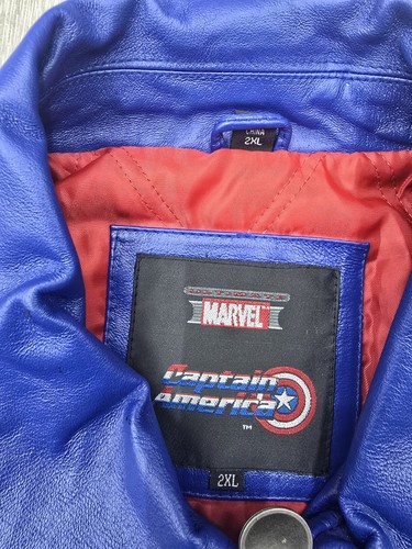 Ultimate Marvel Captain America Genuine Leather Same Worn By Michael Jackson - Picture 5 of 13