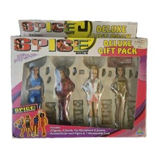 1998 Toymax Spice Girls 6" Deluxe Gift Pack Posh, Scary, Baby & Sporty Unopened 