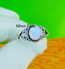 Opalite Gemstone 925 Sterling Silver Handmade Jewelry Ring Size 5 to 13