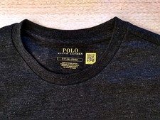 NWT Polo Ralph Lauren Men Short Sleeve Crew Neck Charcoal Gray T-Shirt Tee