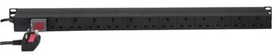 LMS DATA - 12 Way Switched 13A  Mains Sockets Vertical PDU