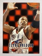 Fleer Ultra 1996-97 Clyde Drexler Board Game Insert #4 Houston Rockets