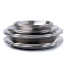 TOAKS Stainless Steel 16 pc Tableware Set