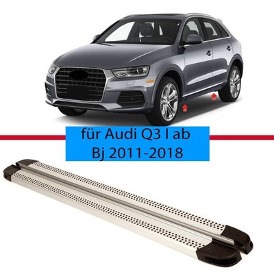 Alu Trittbretter Schweller Flankenschuz für Audi Q3 I ab Bj 2011-2018