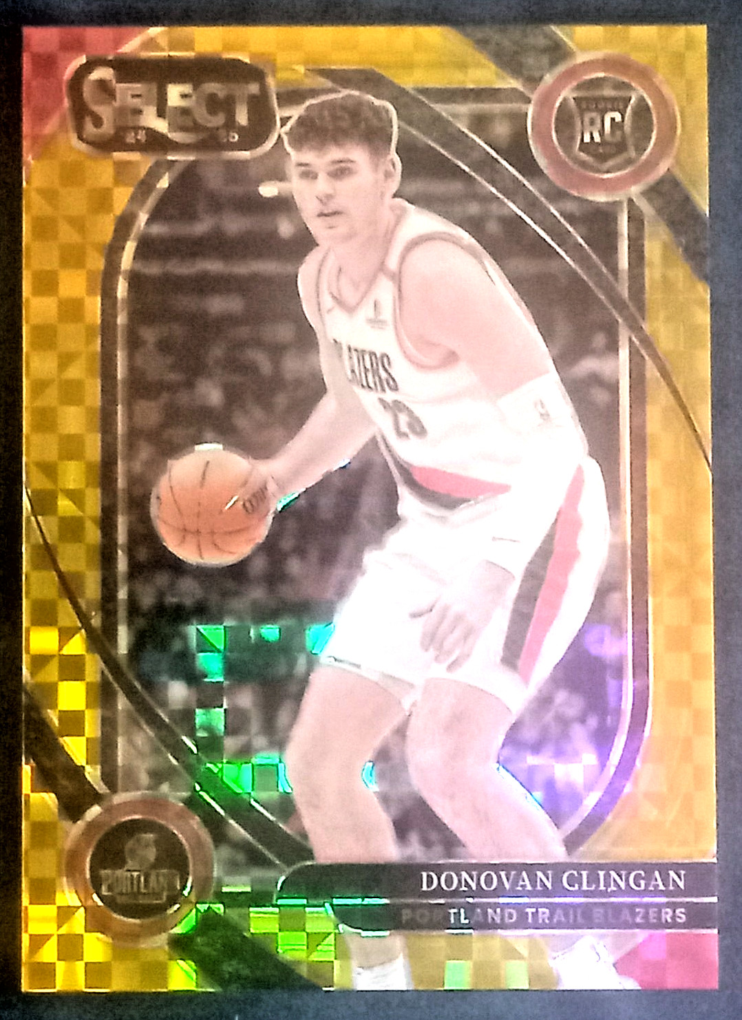DONOVAN CLINGAN 2024-25 SELECT COURTSIDE GOLD PRIZM #270 07/10 RC ROOKIE SSP