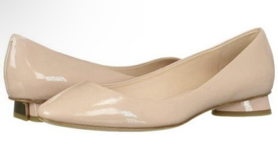 Kate Spade New York Women's Fallyn Tusk Nude Patent Leather Shoes Flats Size 7.5 thumbnail 10