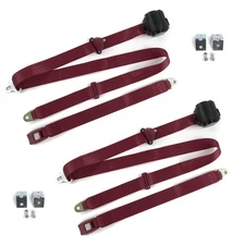  1981 - 1987 Standard 3pt BURG Seat Kit w/Brackets-2 Belts  