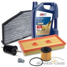 ATEC INSPEKTIONSPAKET FILTERSATZ SET B+5L EUROLUB 5W-30 FÜR VW GOLF 5 1K 1.6FSI