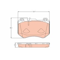 Bremsbelagsatz Scheibenbremse TRW GDB2078 FüR Mercedes Benz Mercedes Benz