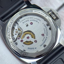 Panerai Luminor 44mm 8 Days Steel Black Watch - PAM00560 - Complete Set 12