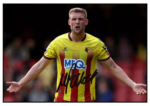 12134. Mattie Pollock Signed Pictures (A4 Prints) Watford Grimsby Aberdeen etc.