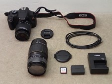 Canon EOS Rebel T100 Digital DSLR Camera with 18-55mm 70-300mm Zoom Lens 32GB