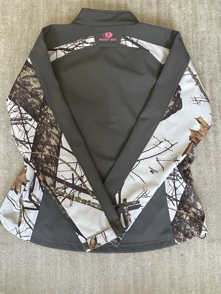 CHAQUETA ROBLE MUSSY, Niñas 12/14, Gris Blanco Roble Camuflaje, Borde Rosa Foto 2 de 4