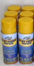 Rust Proof Any-Way Spray Paint- CAT Yellow New Aervoe 168 12oz Can Case of 6