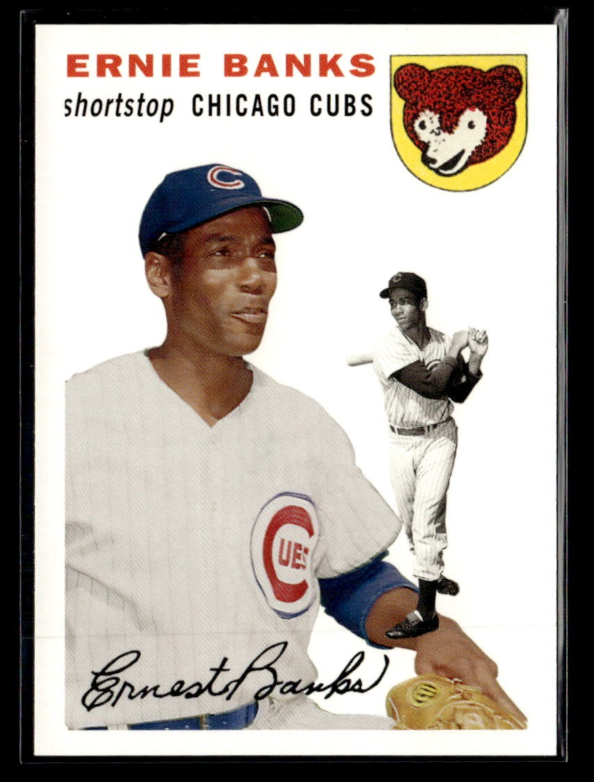 2006 Topps #4 Ernie Banks Rookie of the Week Card Chicago Cubs