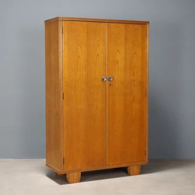 Vintage Schrank Design Esche Furniert Italien der 1950er Jahre Originell - Bild 1 von 4