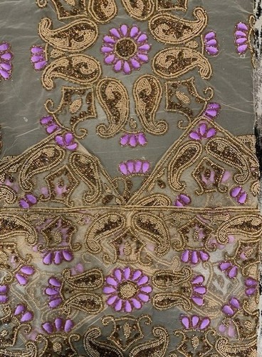 Beaded Tablecloth India Handcrafted Elegant Designer Table Linen Set 4 pcs - Picture 29 of 29