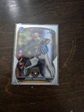 2023 Bowman Draft Chrome Jason Woodward Milwaukee Brewers Refractor