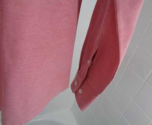 Herren Hemd mit Bandkragen Custom Slim Fit dezentes Rosa Langarm Größe L - Bild 5 von 10