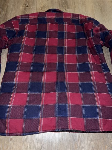 Camisa chaqueta a cuadros vintage para hombre Jacques Carpentier talla XL forro acolchado bonita - Imagen 7 de 7