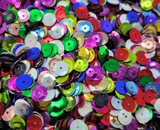Lot of 2,000 pcs Assorted Multi Color 8mm Round Cup Loose Sequins Sewing Crafts