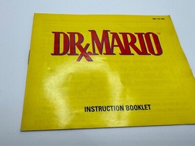 DR. MARIO NINTENDO SYSTEM CARTRIDGE VIDEO GAME NES CARTRIDGE, MANUAL AND SLEEVE