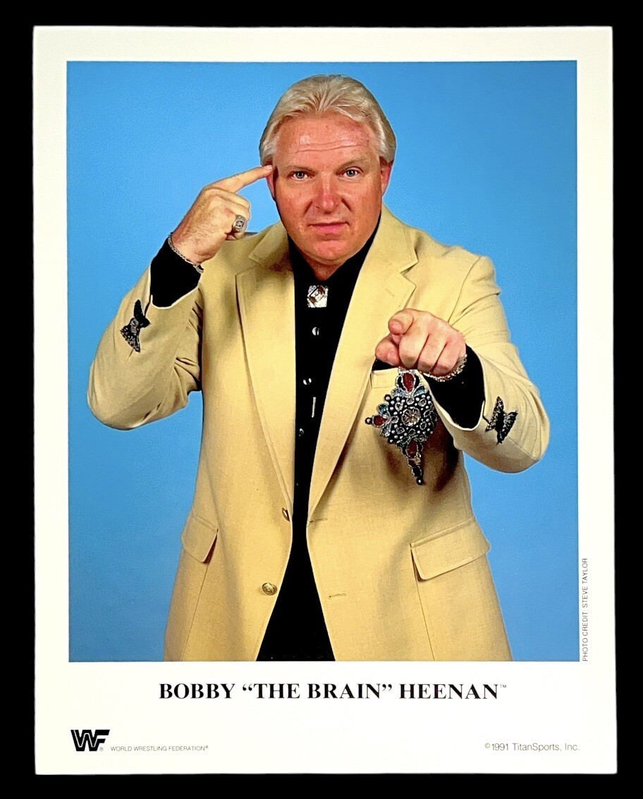 WWE BOBBY HEENAN OFFICIAL LICENSED 8.5X11 ORIGINAL PROMO PHOTO