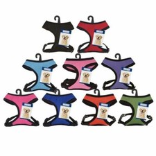Casual Canine  Mesh Dog Harnesses Lead Collar Harness RED or BLUE size SMALL