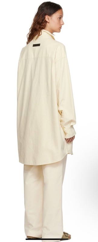 Fear Of God Essentials Buttoned Shirt Women Size L Oversized