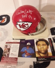 CURLEY CULP Signed 2 BAR CHIEFS Mini Helmet  AUTOGRAPHED  w/ 