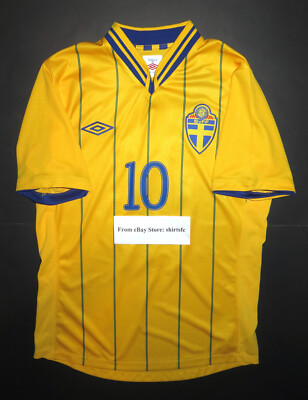 2012-2013 Umbro Authentic Sweden Zlatan Ibrahimovic Home Jersey