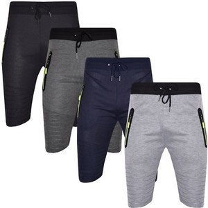 zip pocket jogger shorts
