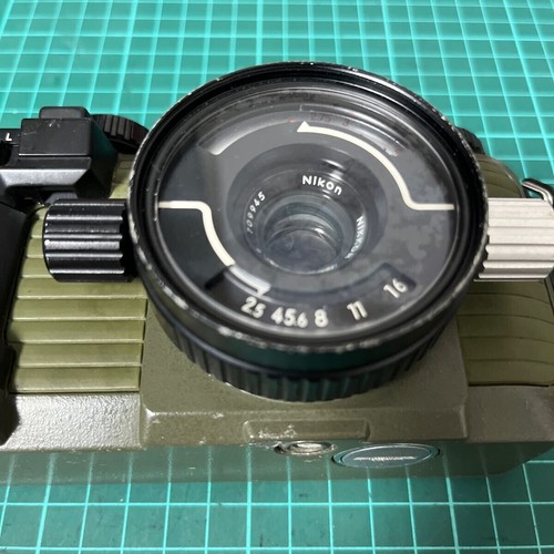【Für Ersatzteile】 Nikon Nikonos V Olive analoge Unterwasserkamera mit 35 mm f2,5 Objektiv JAPAN - Bild 5 von 9