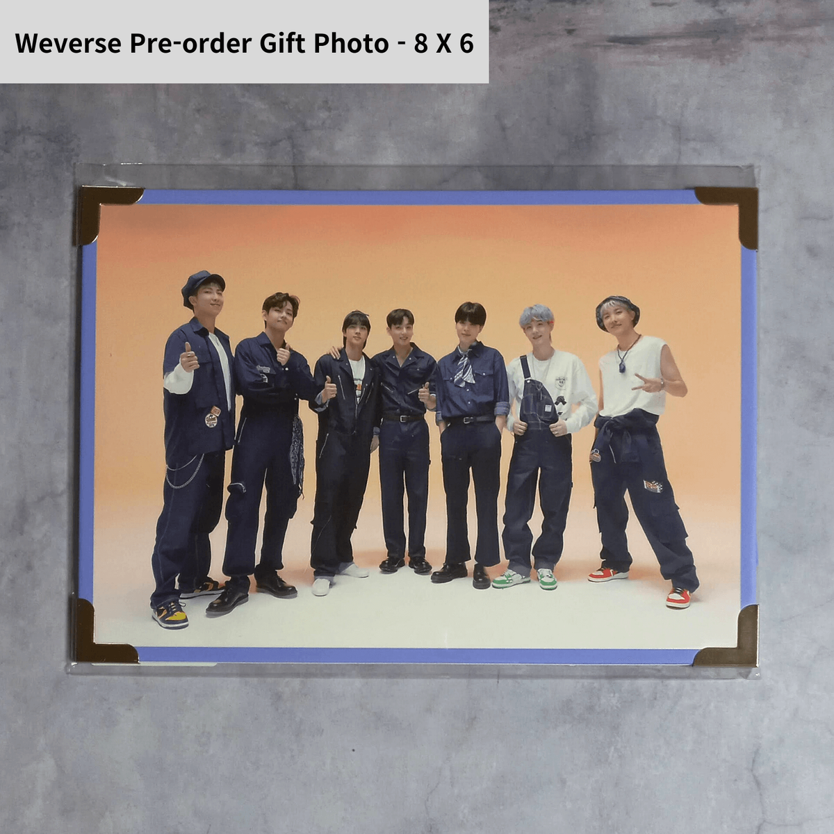 BTS MEMORIES OF 2021 DVD & Weverse Gift Photo Stand - No