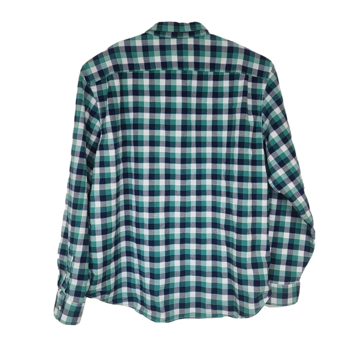 OLD NAVY XXL Tall Shirt Mens Every Day Slim Fit Built In Flex Button Front  Check