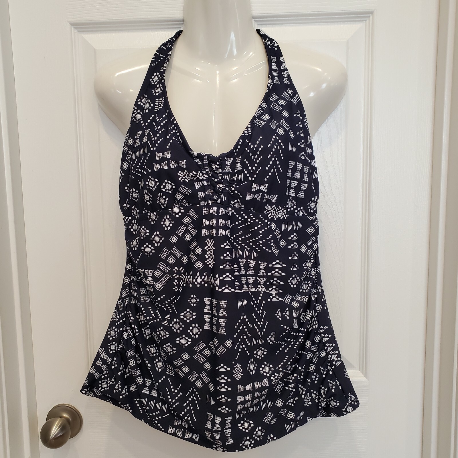 Kona Sol Women's Halter Tankini Swimsuit Top Navy Blu… Gem