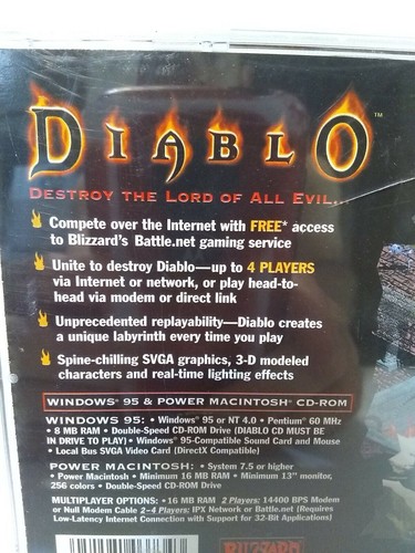 Diablo Video Game PC Computer Game Blizzard Classic Fun - Picture 4 of 8