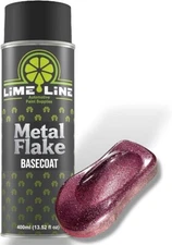LiME LiNE Pink Metal Flake Basecoat Automotive Spray Paint - 14 Oz