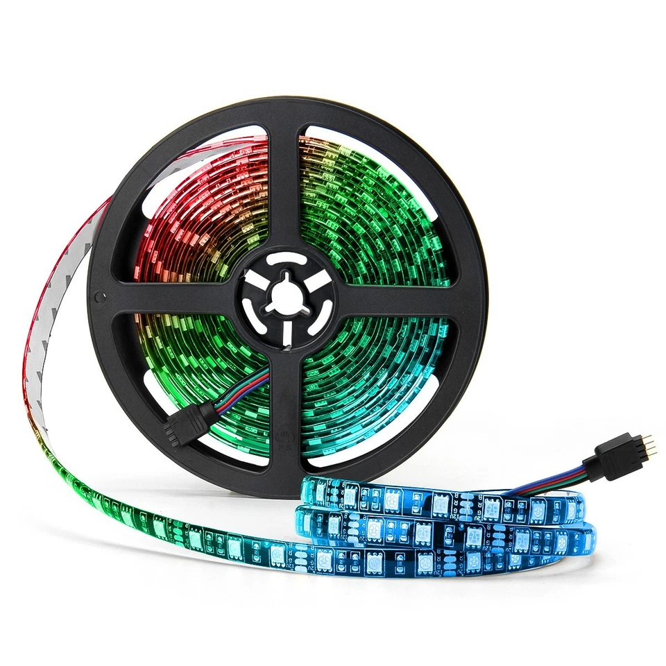 5M Black Roll RGB LED Strip Light Waterproof for Room Garden Xmas Party Decorate - Image 3 of 4