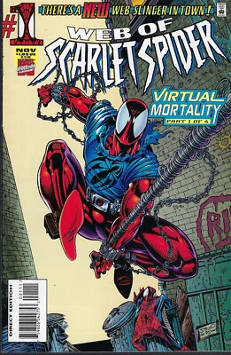 その他 1995 Marvel l Flasher Scarlet Spider Web of Scarlet Spider(Marvel-1995)#1 Ben Reilly (Peter Parker