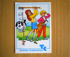 Aufkleber Techniker Krankenkasse TK alter Sticker Sammlung Werbung Kindergolf