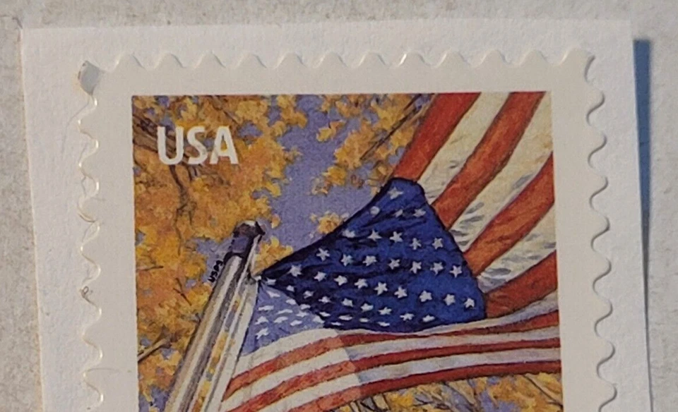 U.S. Postage ~  Forever A Flag Stamp ~  Seasons/Autumn ~ Posted ~ 2014 ~ P19 - Image 2 of 4